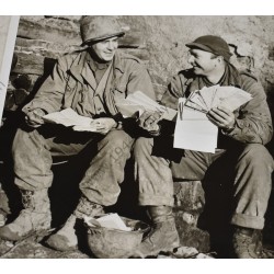 Photo of GI's with mail