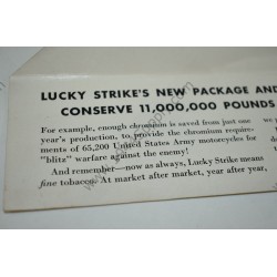 Lucky Strike Green has gone to war display