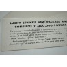 Lucky Strike Green has gone to war display