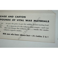 Lucky Strike Green has gone to war display
