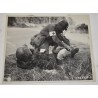 Photo of medic treating German soldier
