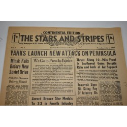 Stars and Stripes journal du 4 juillet 1944, (premier numéro)