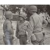 Photo of 3rd Armored Division officers in Saint-Denis-le-Gast