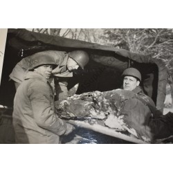 Photo of recovering of victims at Malmedy