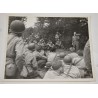 Photo of replacements receiving lecture on mines