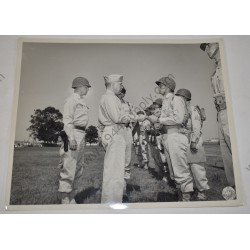 Photo de GI's de la 42e Division lors d'une cérémonie