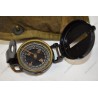 Lensatic compass in pouch