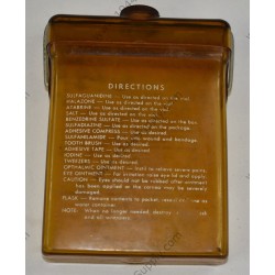 E-17 survival kit flask, medical items