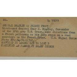 Photo of Lieutenant General Omar N. Bradley