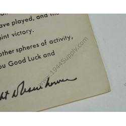 Eisenhower's End of War message