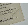 Eisenhower's End of War message