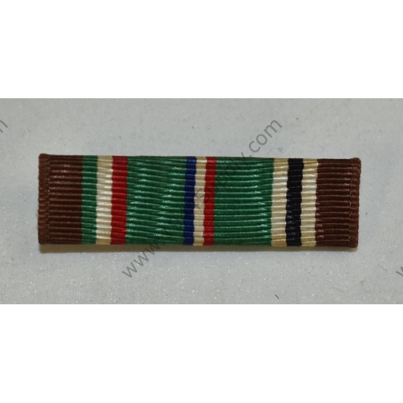 European-African-Middle Eastern Campaign ribbon, brass