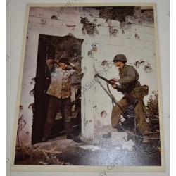 Photo of GI with Frenchman in Brittany