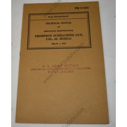 TM 9-1215 Thompson Submachine Gun. Cal. .45, M1928A1