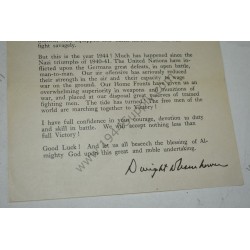Eisenhower's D Day message, Order of the day
