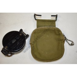 Lensatic compass in 1st type pouch