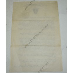 Eisenhower's D Day message, Order of the day
