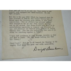 Message du jour J d'Eisenhower, ordre du jour
