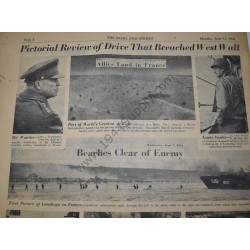 Stars and Stripes newspaper of June 12, 1944 - Liberation Issue