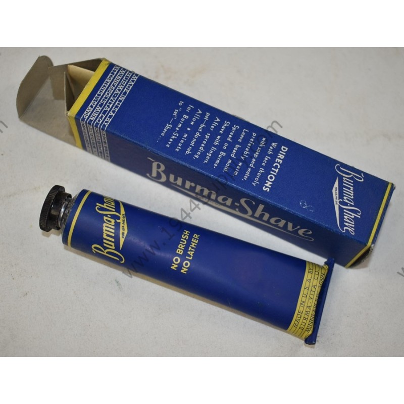 Burma-Shave shaving cream