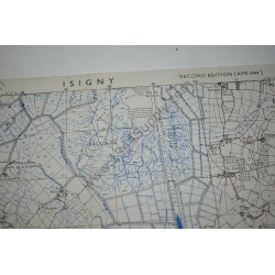Map of Isigny, 29th Division battleground