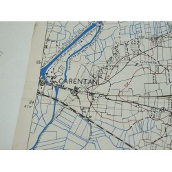 Map of Isigny, 29th Division battleground