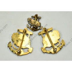 Navy Nurse Corps cap and collar badge set  - 2