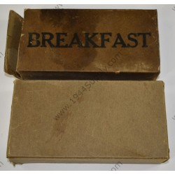 K ration, breakfast unit (empty box)