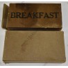 K ration, breakfast unit (empty box)