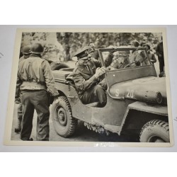 Photo of Ike in Jeep in France