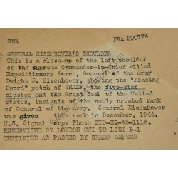 Photo of Ike's SHAEF patch