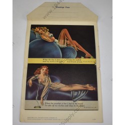 Fold out Pin Up postcard