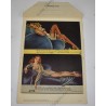 Fold out Pin Up postcard