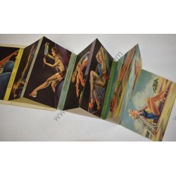 Carte postale Pin Up dépliante