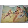 Fold out Pin Up postcard