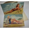 Carte postale Pin Up dépliante