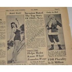 Stars and Stripes newspaper of December 18, 1944, The Bulge
