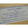 Box for ten shaving brushes