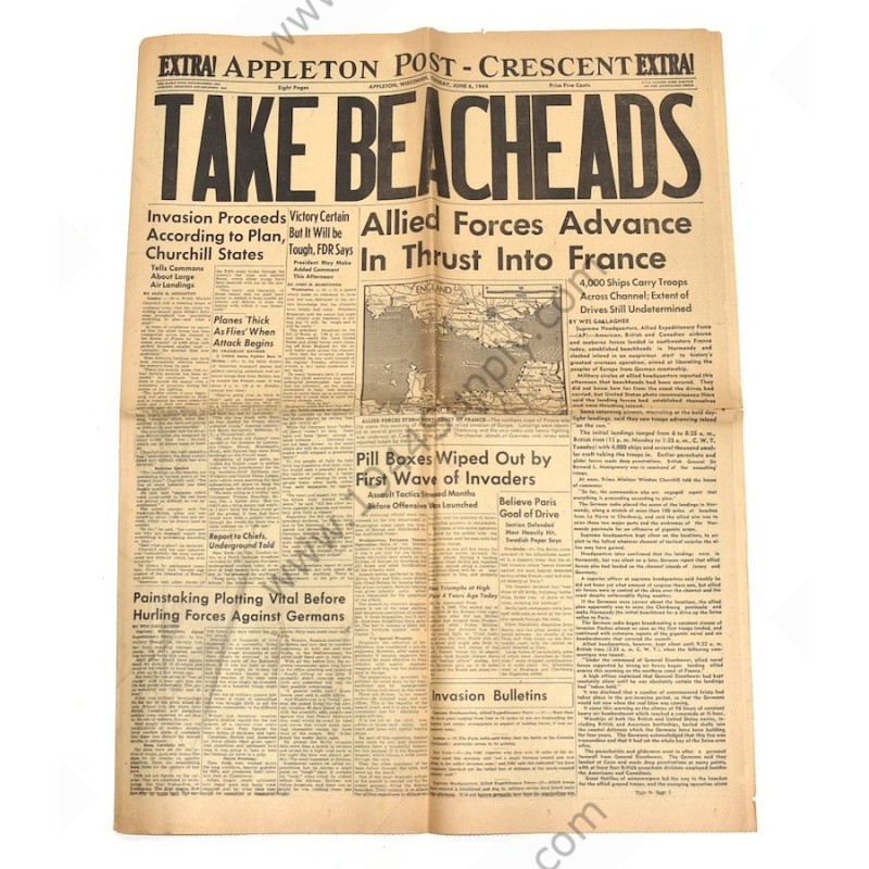 Newspaper of June 6, 1944