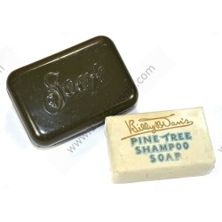 Soap box with bar of soap