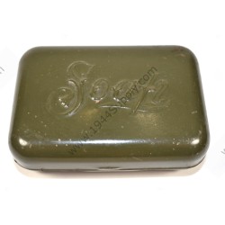 Soap box with bar of soap