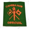 Patch Official Cameraman, fabrication britannique