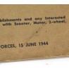 TM 9-876 Ordnance Supply Catalog, Scooter, Motion, 2-Wheel, Airborne