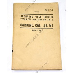 TB 23-7-1 Carbine, Cal. .30, M1