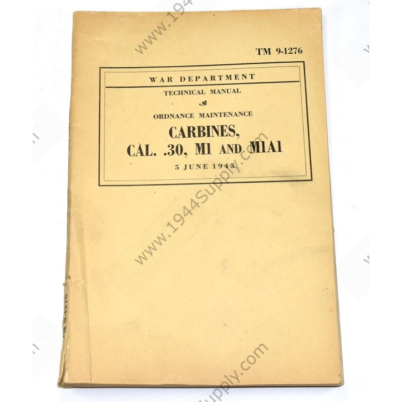 TM 9-1276 Carbines, Cal. .30, M1 and M1A1