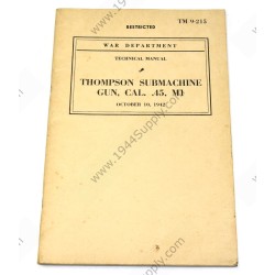 TM 9-215 Thompson Submachine Gun, cal. .45, M1