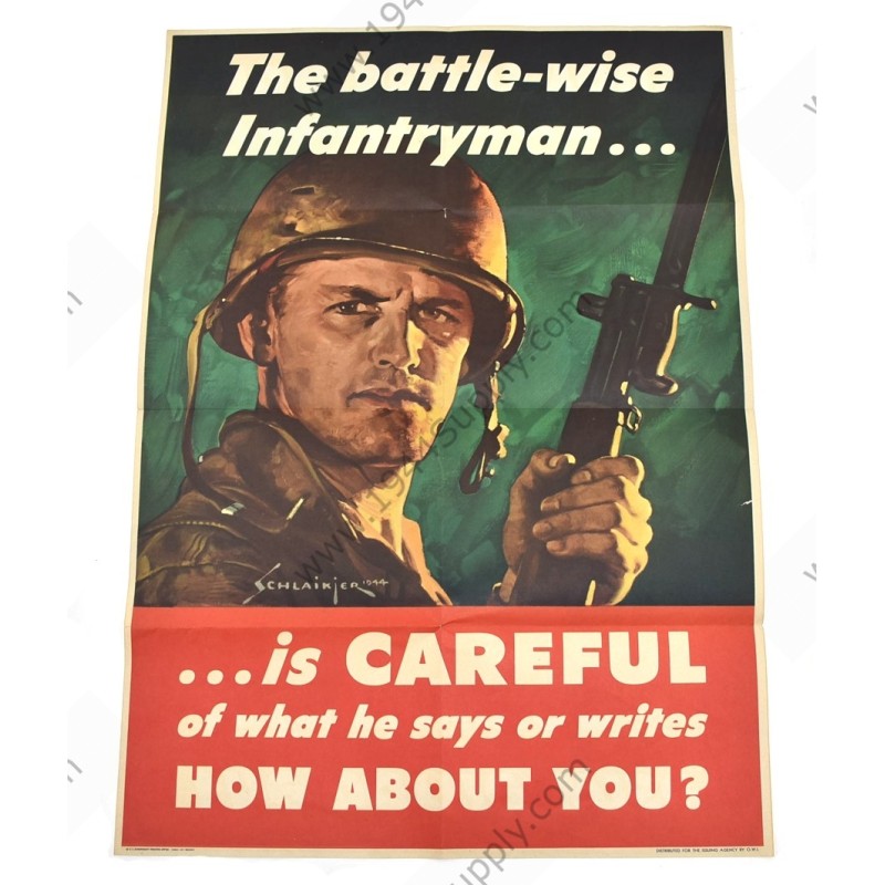 Affiche The battle-wise Infantry man...