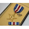 Silver Star medal set in coffin case
