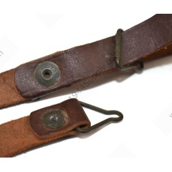 Jugulaire en cuir pour sous casque