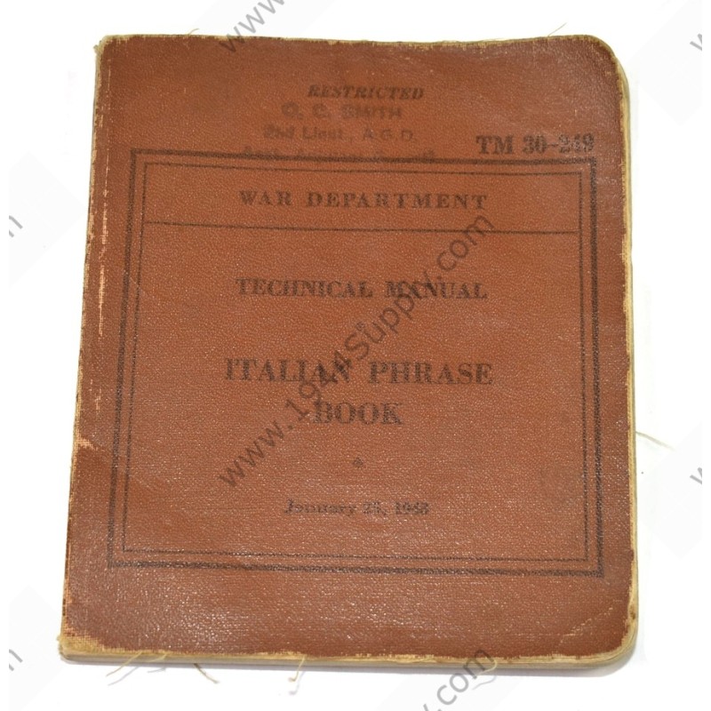 Livret de phrases italien